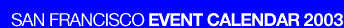 event calendar